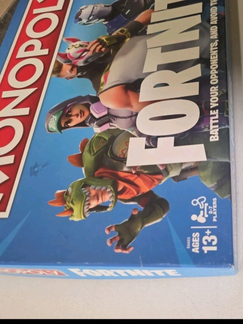 Hasbro Monopoly Fortnite Board Game - Blue, White, Red, Pink, Green